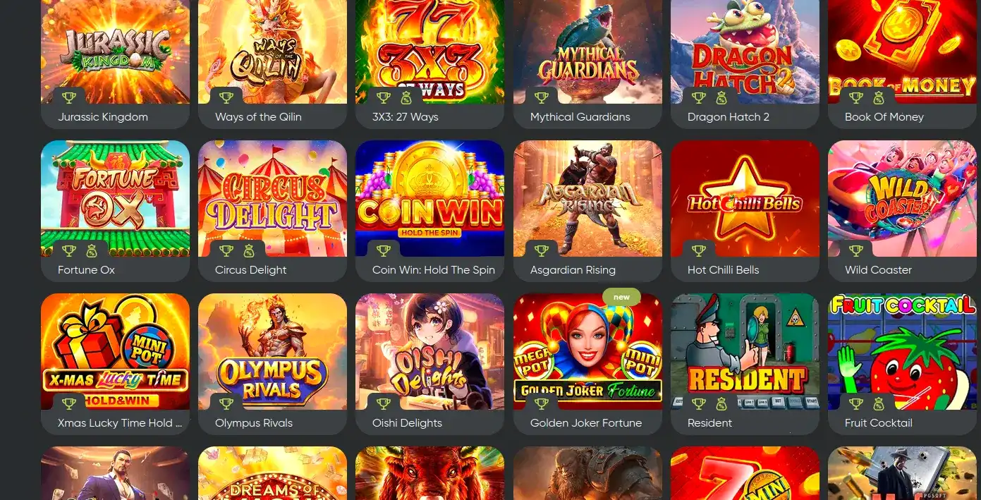 Интерфейс личного кабинета Вулкан Голд